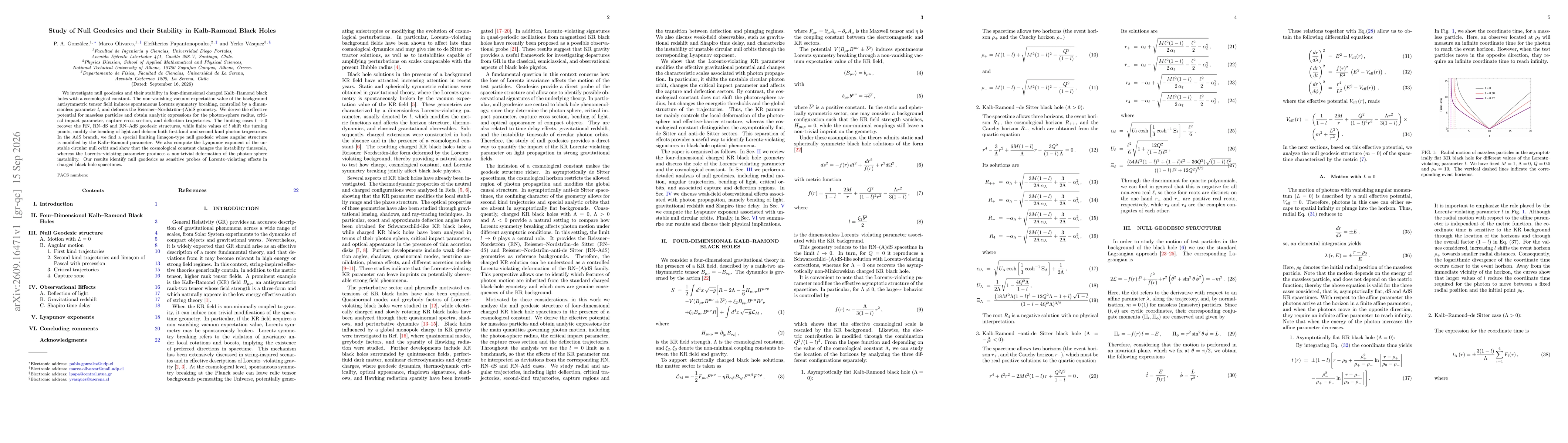 Thumbnail for Study of Null Geodesics and their Stability in Kalb-Ramond Black Holes