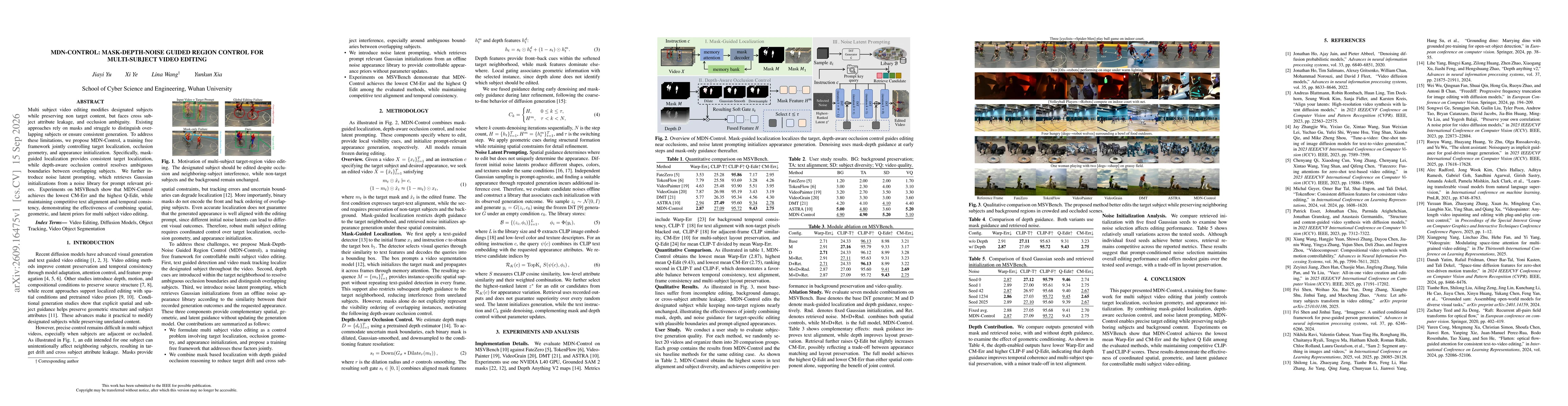 Thumbnail for MDN-Control: Mask-Depth-Noise Guided Region Control for Multi-Subject Video Editing