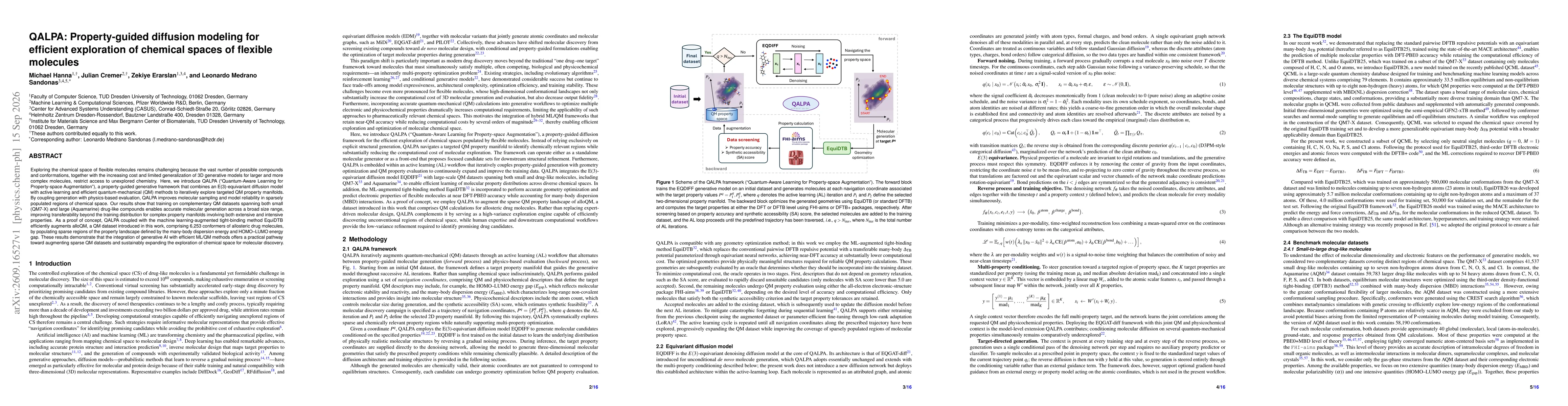 Thumbnail for QALPA: Property-guided diffusion modeling for efficient exploration of chemical spaces of flexible molecules
