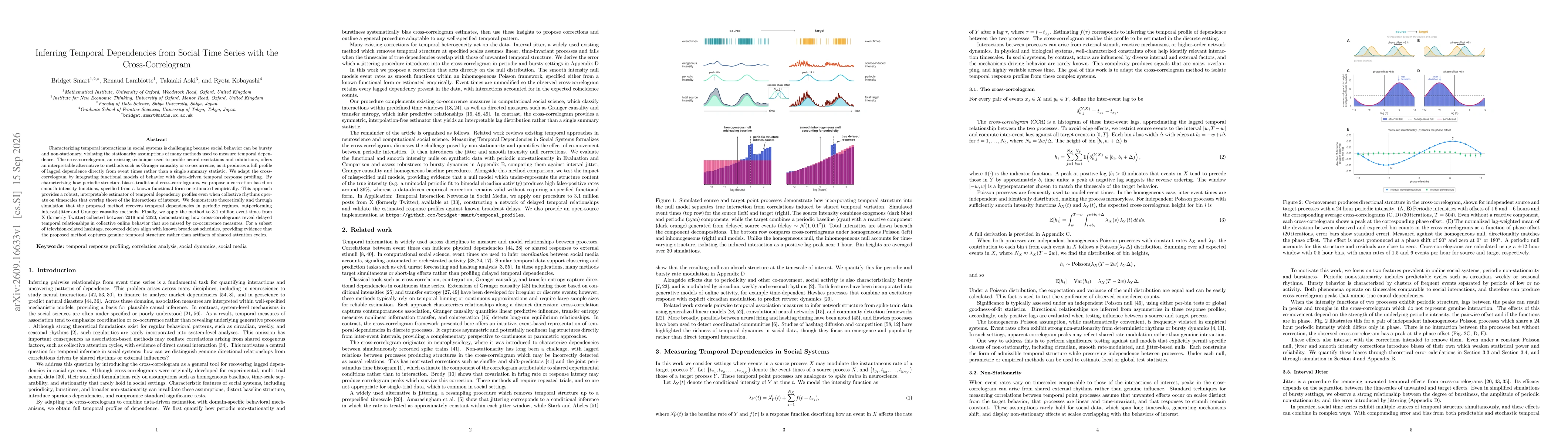 Thumbnail for Inferring Temporal Dependencies from Social Time Series with the Cross-Correlogram