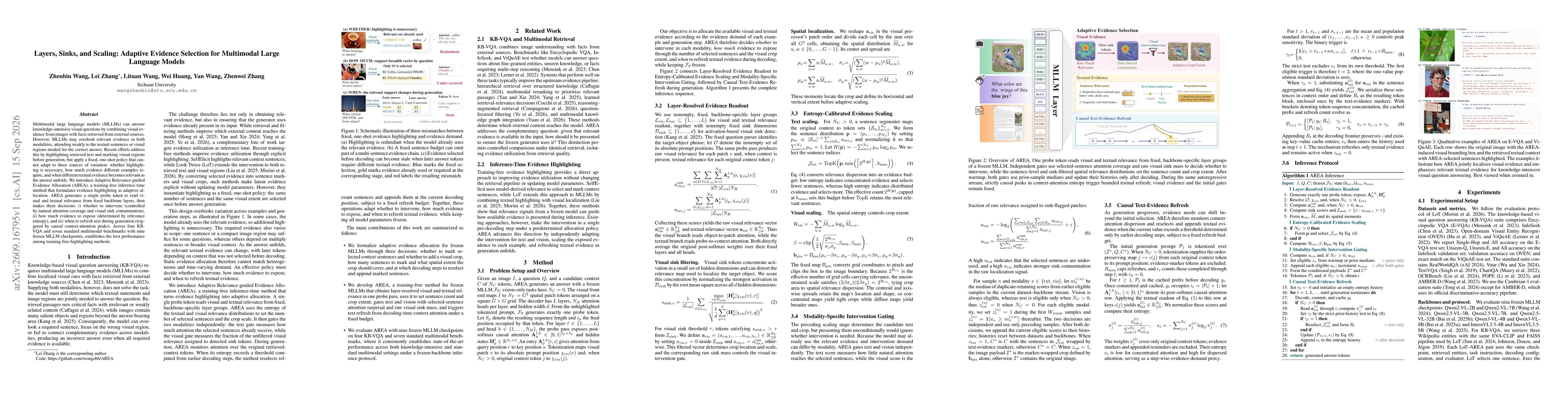 Thumbnail for Layers, Sinks, and Scaling: Adaptive Evidence Selection for Multimodal Large Language Models