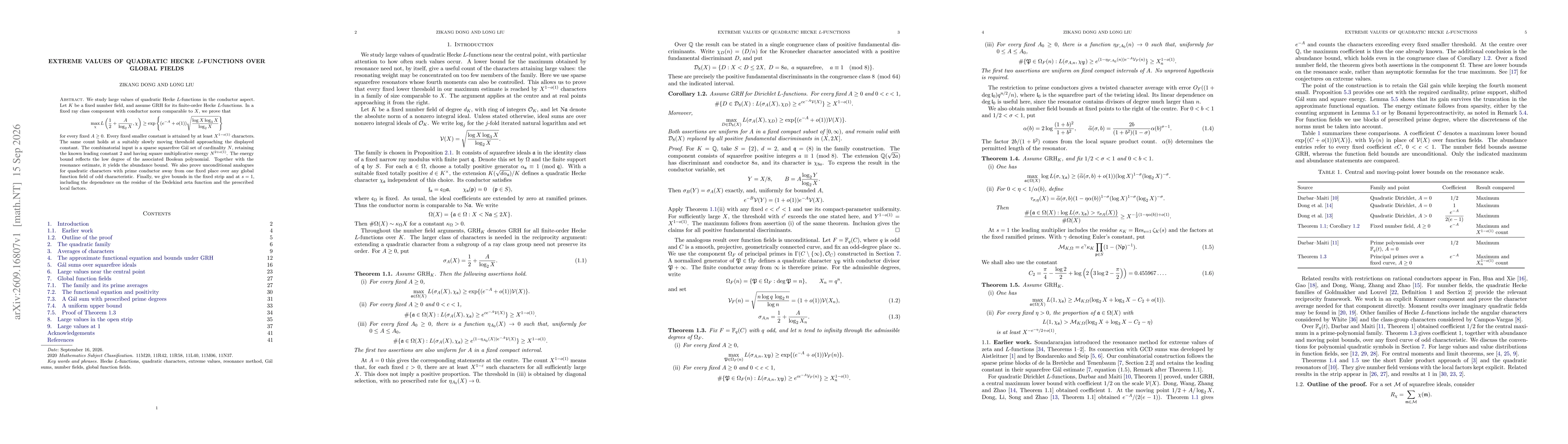 Thumbnail for Extreme values of quadratic Hecke $L$-functions