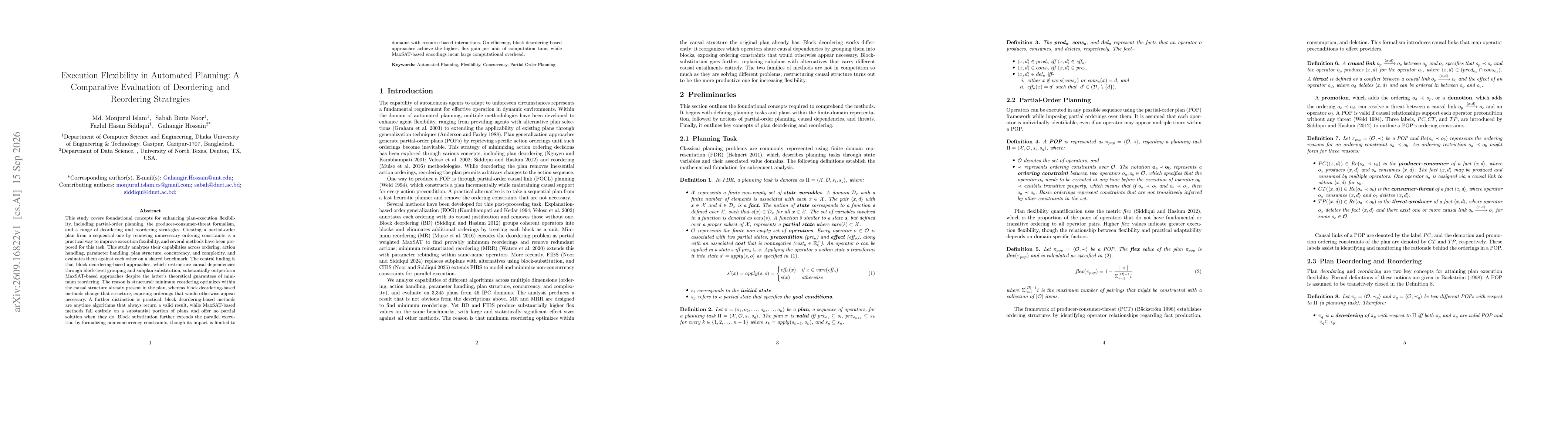 Thumbnail for Execution Flexibility in Automated Planning: A Comparative Evaluation of Deordering and Reordering Strategies