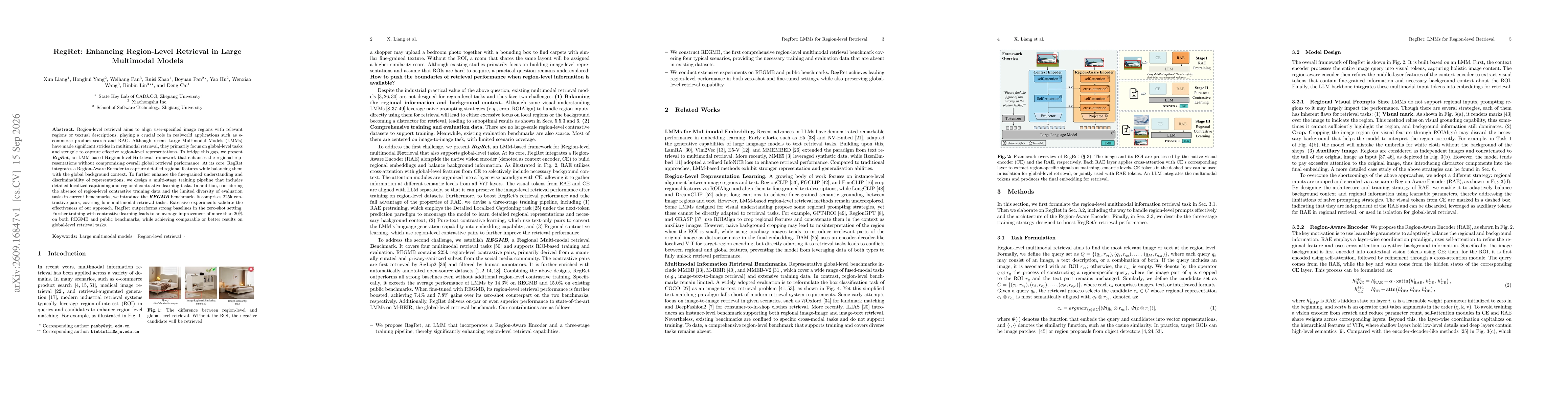 Thumbnail for RegRet: Enhancing Region-Level Retrieval in Large Multimodal Models