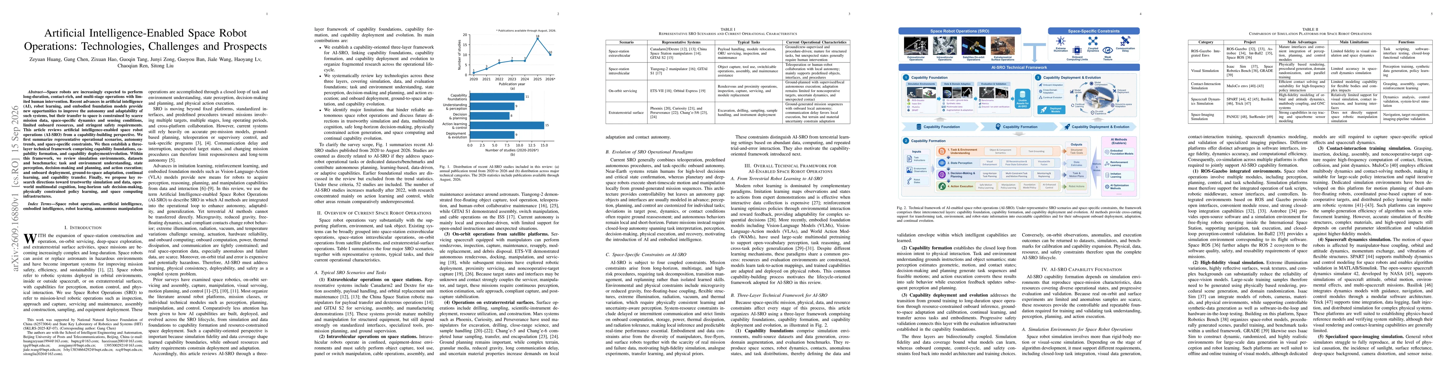 Thumbnail for Artificial Intelligence-Enabled Space Robot Operations: Technologies, Challenges and Prospects