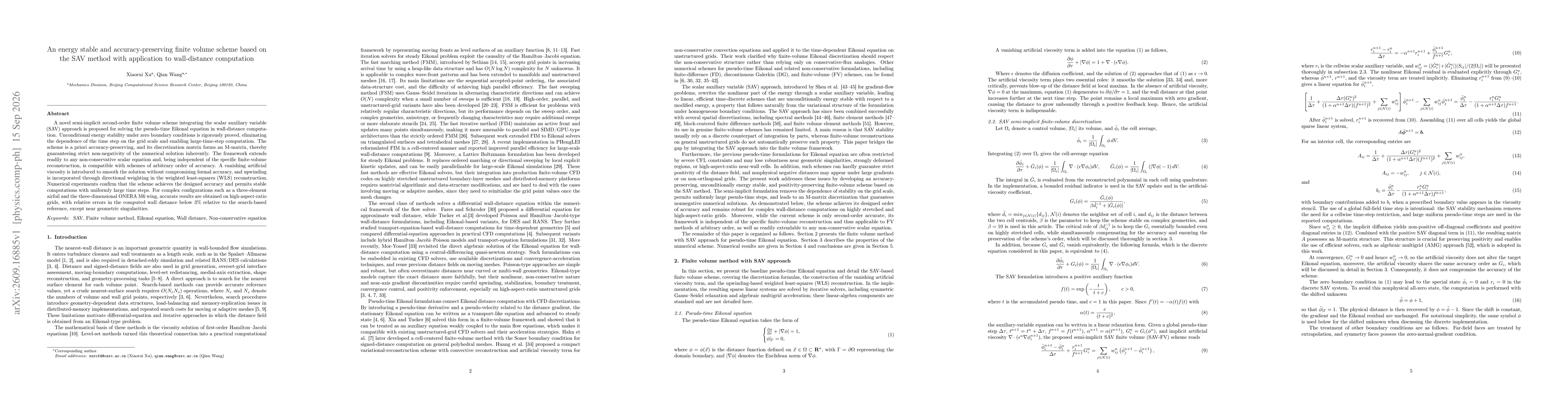 Thumbnail for An energy stable and accuracy-preserving finite volume scheme based on the SAV method with application to wall-distance computation