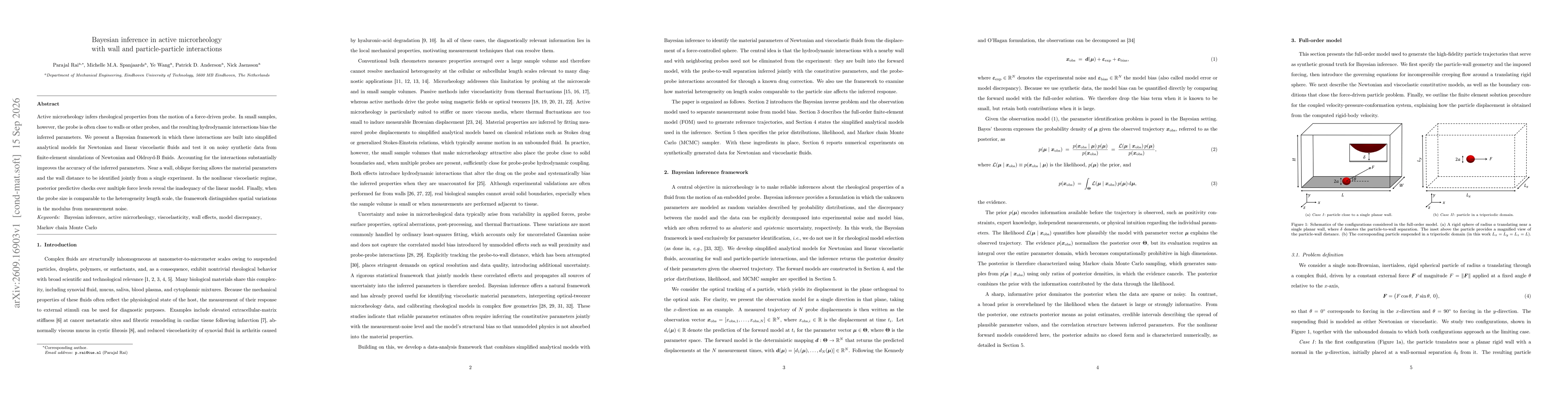 Thumbnail for Bayesian inference in active microrheology with wall and particle-particle interactions