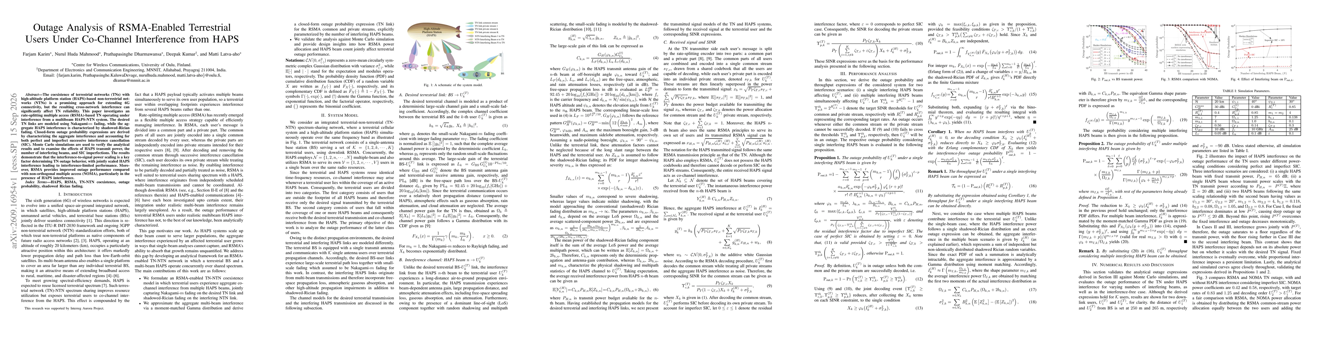 Thumbnail for Outage Analysis of RSMA-Enabled Terrestrial Users Under Co-Channel Interference from HAPS