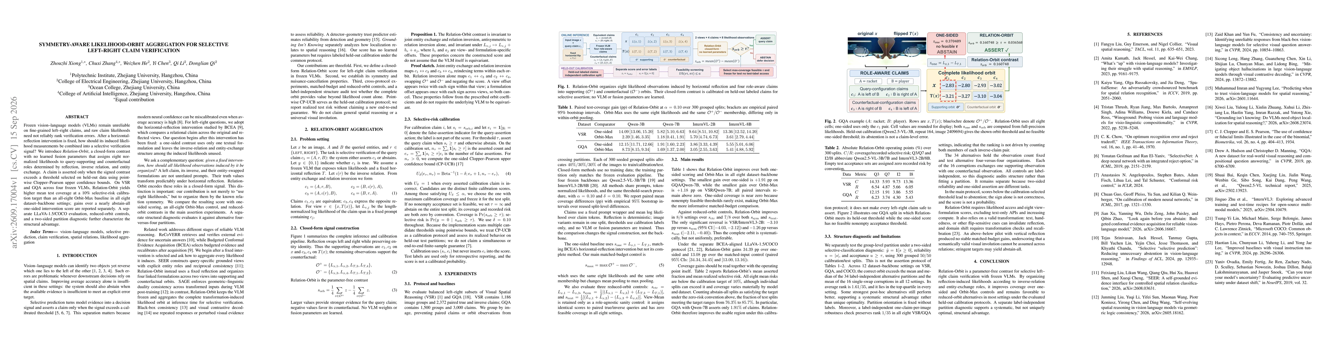 Thumbnail for Symmetry-Aware Likelihood-Orbit Aggregation for Selective Left-Right Claim Verification