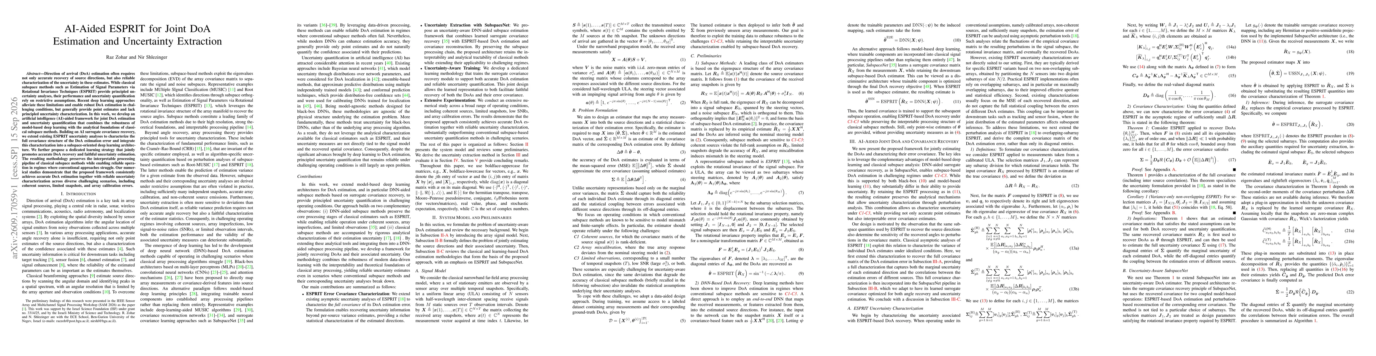 Thumbnail for AI-Aided ESPRIT for Joint DoA Estimation and Uncertainty Extraction