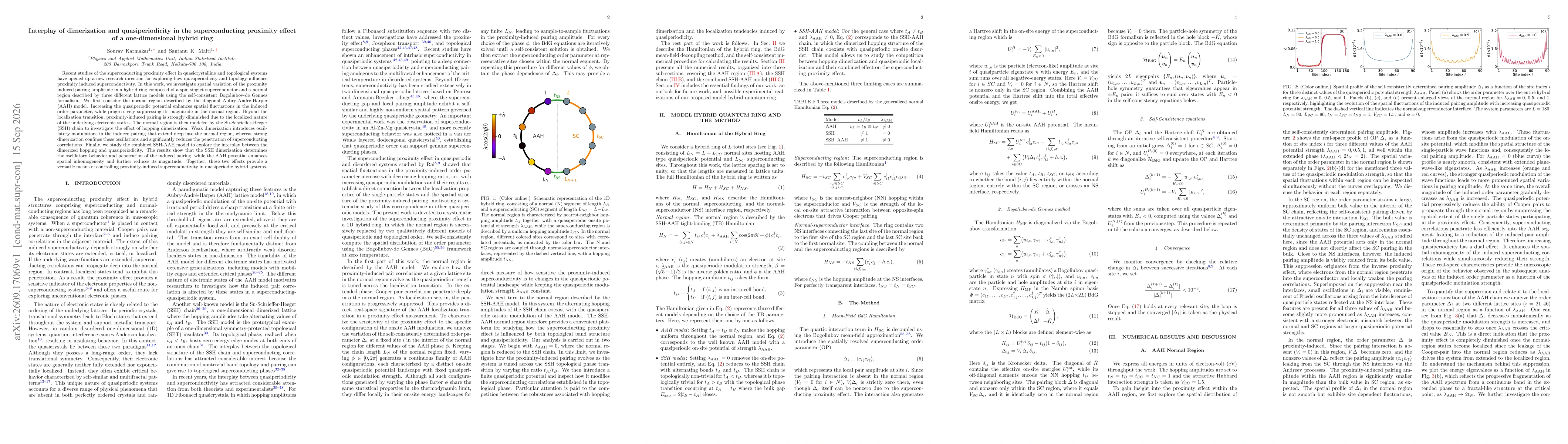Thumbnail for Interplay of dimerization and quasiperiodicity in the superconducting proximity effect of a one-dimensional hybrid ring