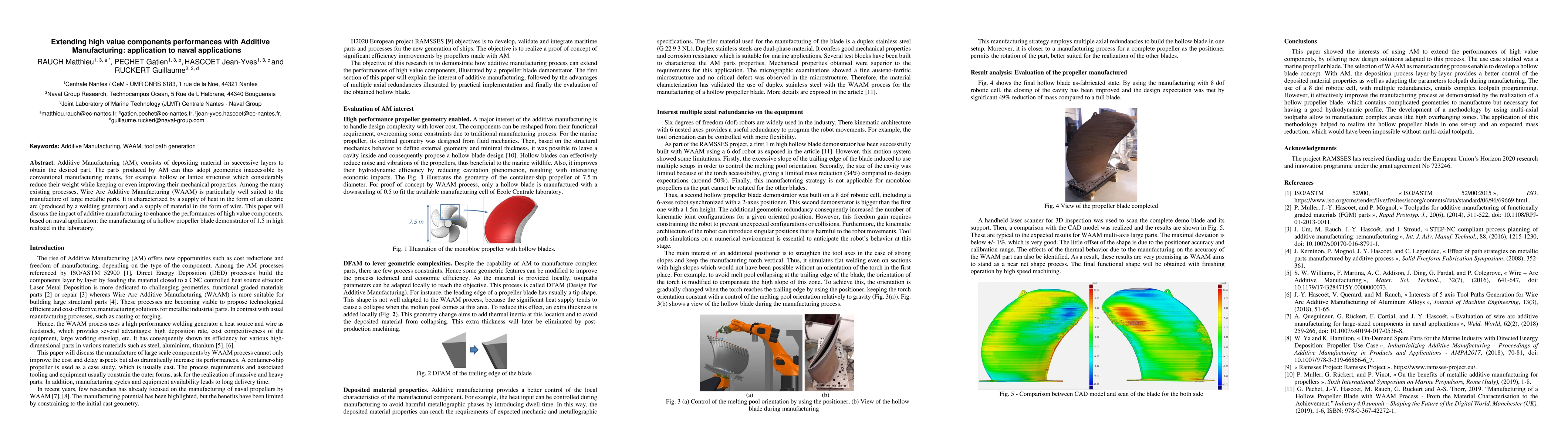 Thumbnail for Extending high value components performances with Additive Manufacturing: application to naval applications