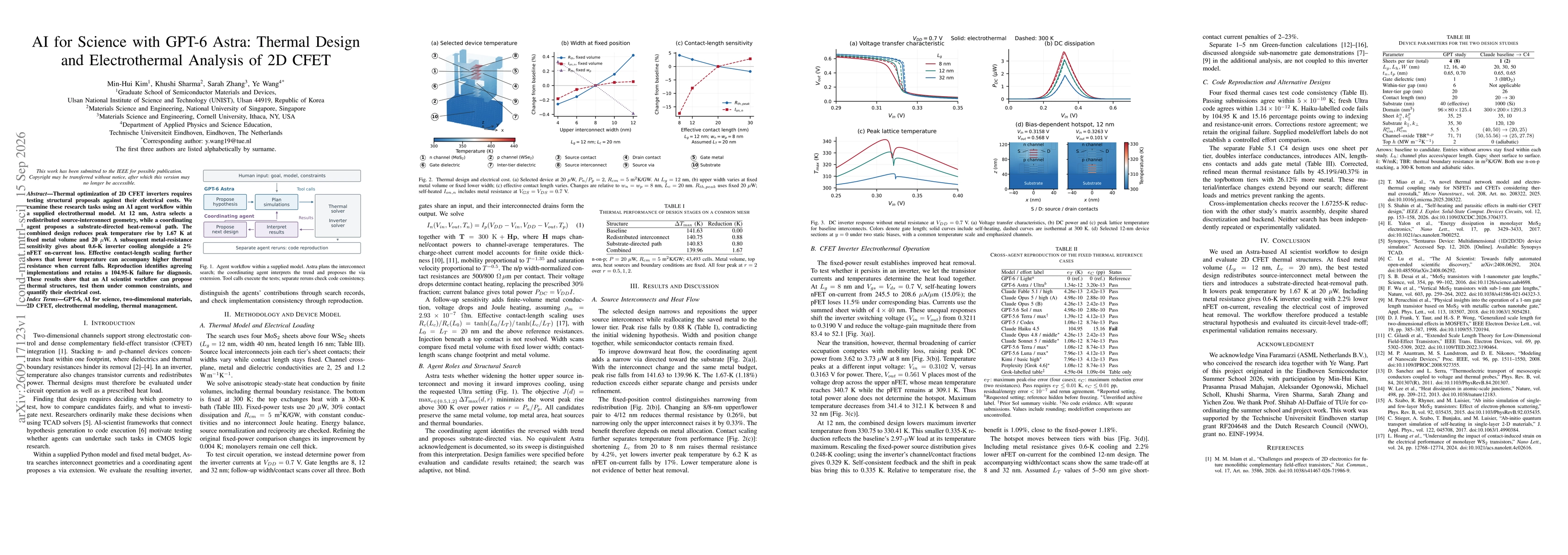Thumbnail for AI for Science with GPT-6 Astra: Thermal Design and Electrothermal Analysis of 2D CFET
