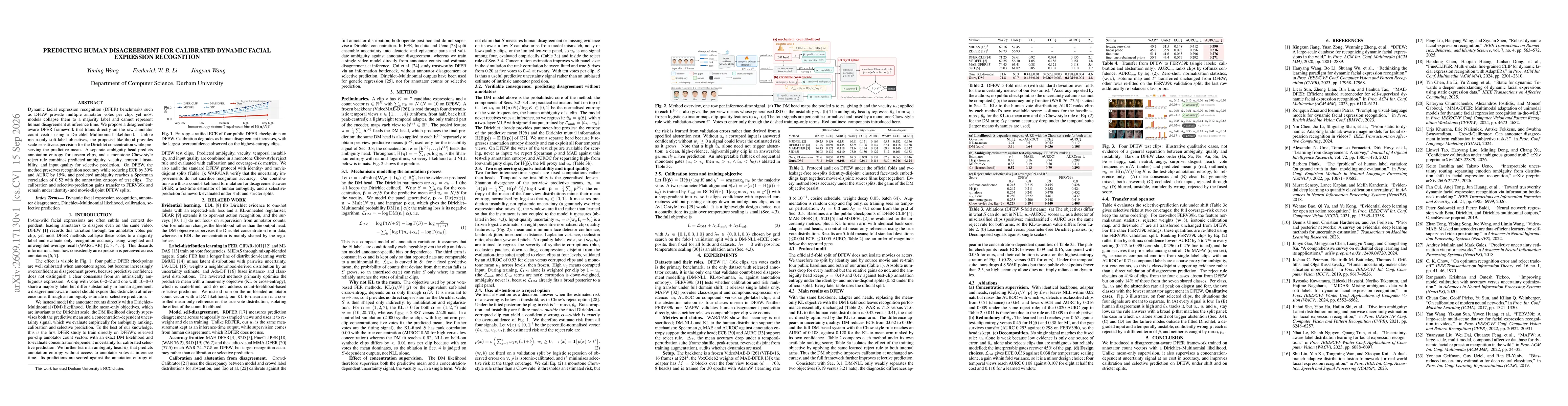 Thumbnail for Predicting Human Disagreement for Calibrated Dynamic Facial Expression Recognition