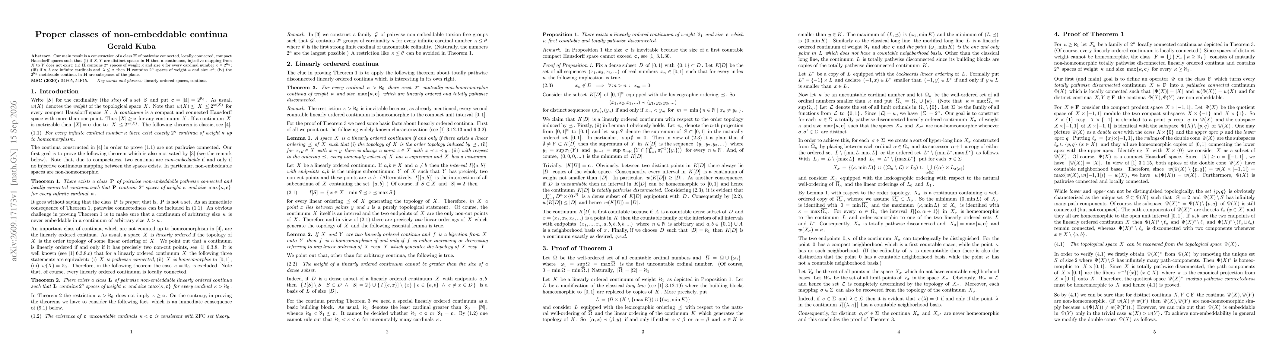 Thumbnail for Proper classes of non-embeddable continua