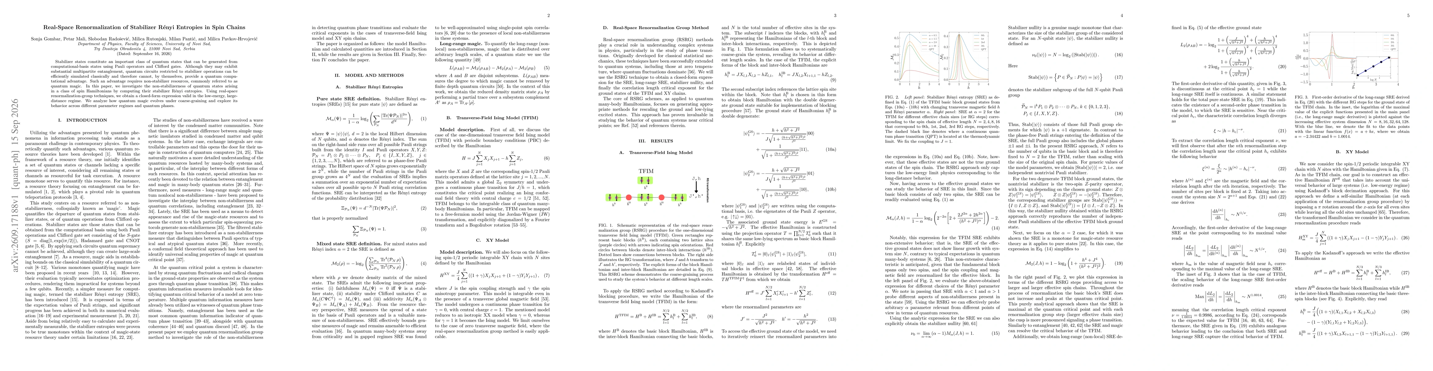 Thumbnail for Real-Space Renormalization of Stabilizer Rényi Entropies in Spin Chains