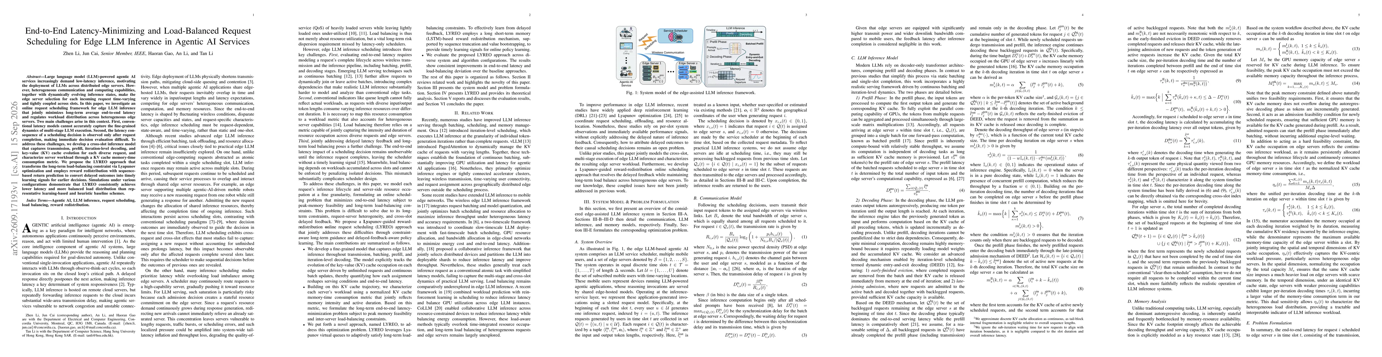 Thumbnail for End-to-End Latency-Minimizing and Load-Balanced Request Scheduling for Edge LLM Inference in Agentic AI Services