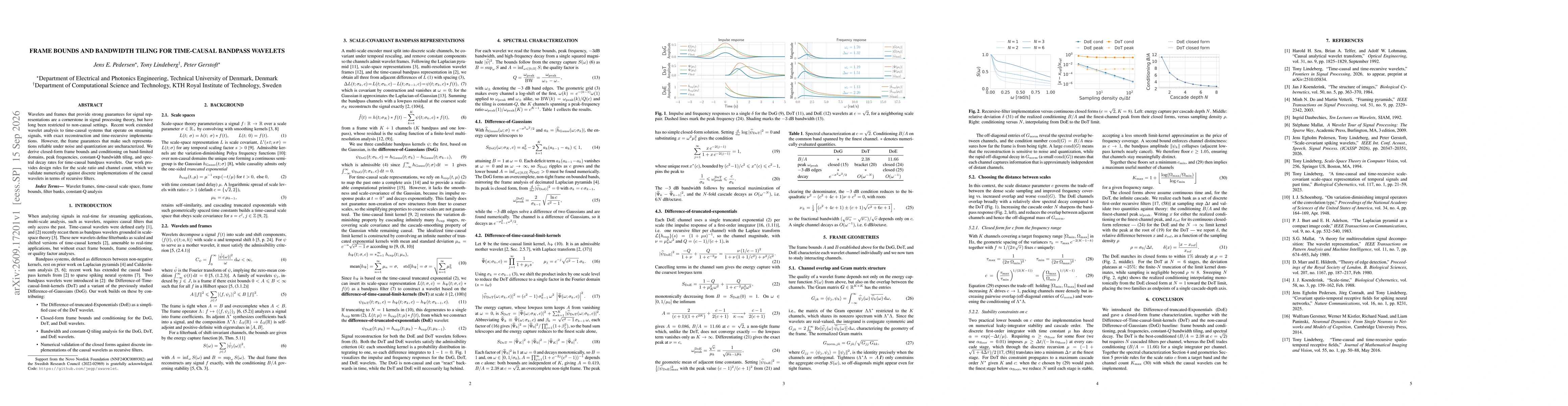 Thumbnail for Frame bounds and bandwidth tiling for time-causal bandpass wavelets