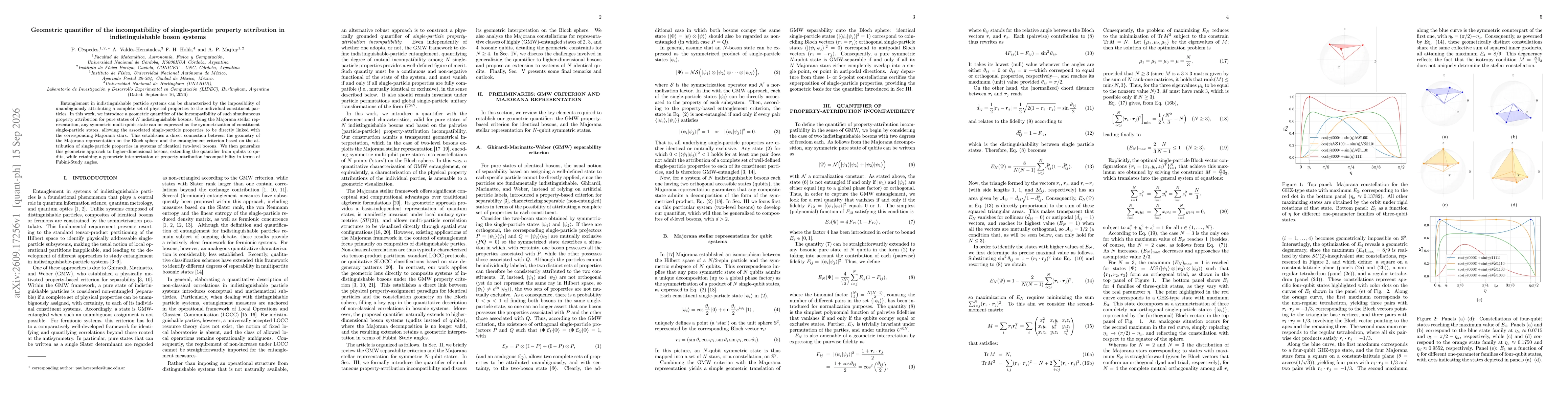 Thumbnail for Geometric quantifier of the incompatibility of single-particle property attribution in indistinguishable boson systems