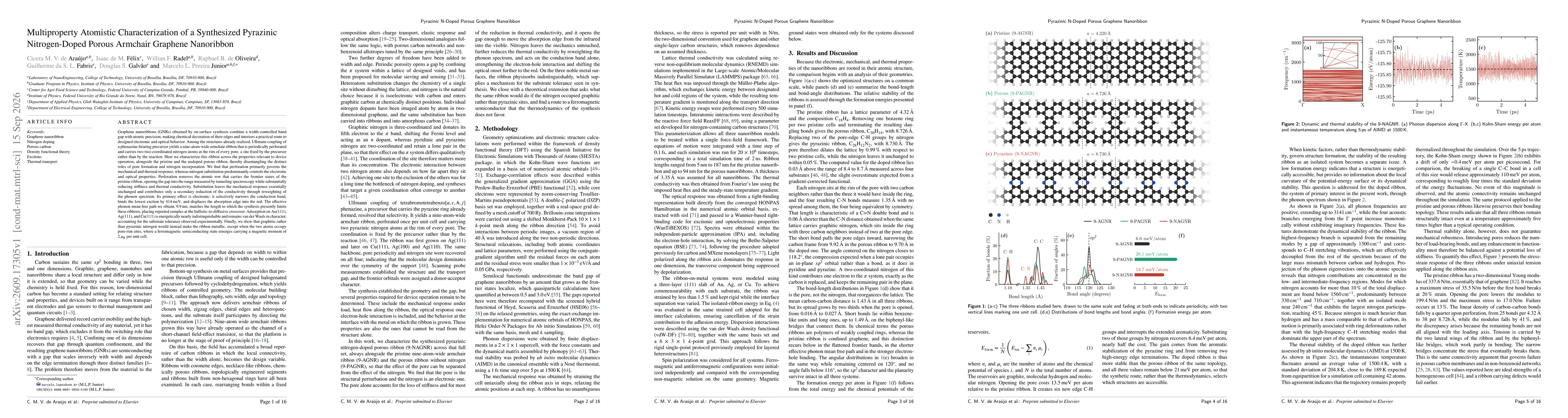 Thumbnail for Multiproperty Atomistic Characterization of a Synthesized Pyrazinic Nitrogen-Doped Porous Armchair Graphene Nanoribbon