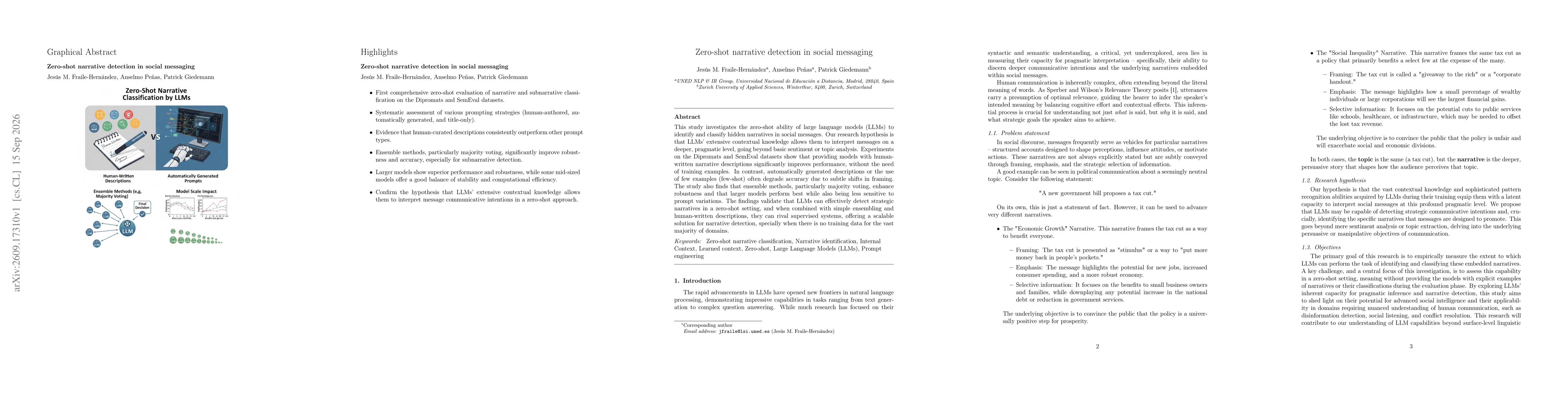 Thumbnail for Zero-shot narrative detection in social messaging