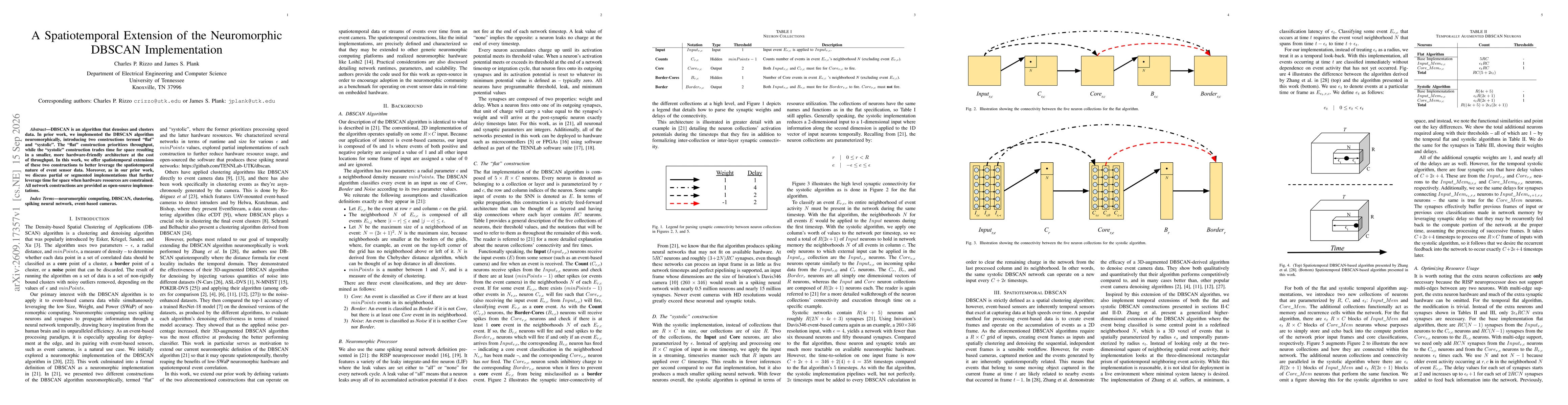 Thumbnail for A Spatiotemporal Extension of the Neuromorphic DBSCAN Implementation