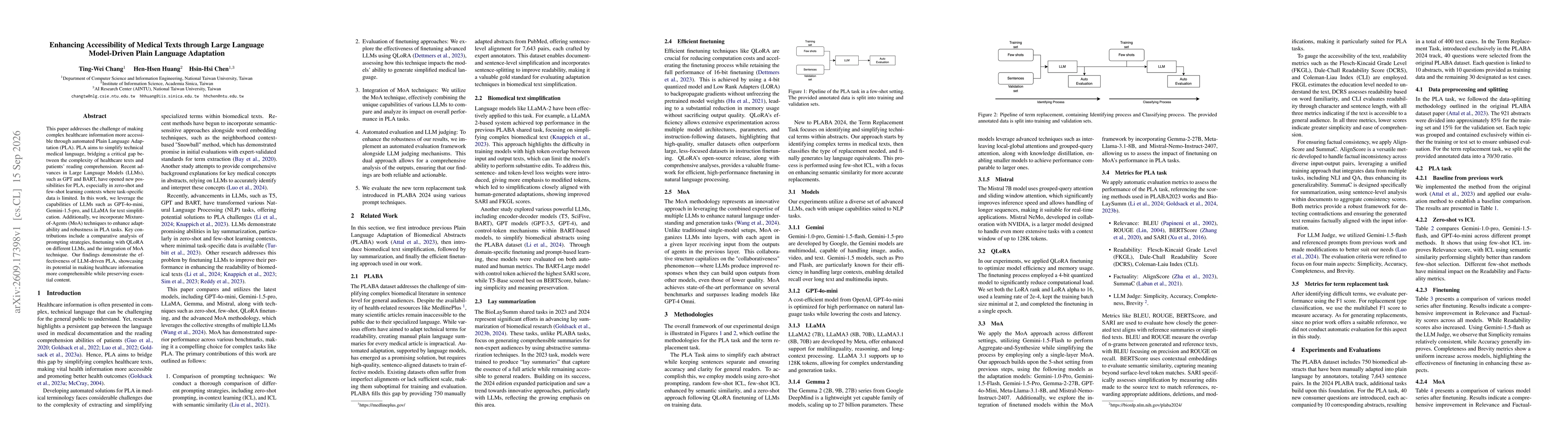Thumbnail for Enhancing Accessibility of Medical Texts through Large Language Model-Driven Plain Language Adaptation