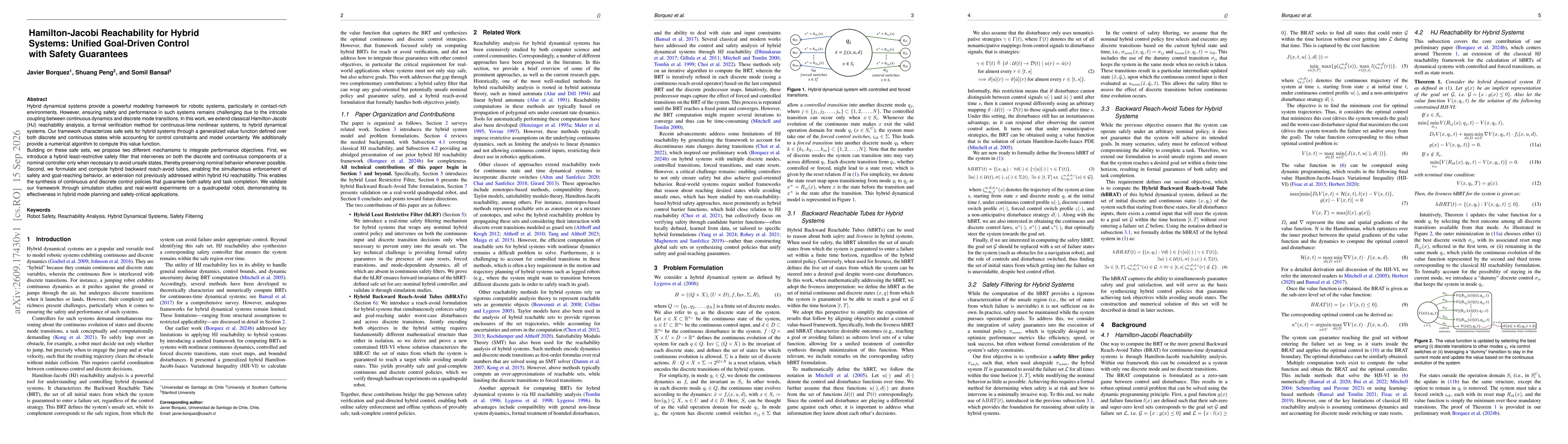 Thumbnail for Hamilton-Jacobi Reachability for Hybrid Systems: Unified Goal-Driven Control with Safety Guarantees