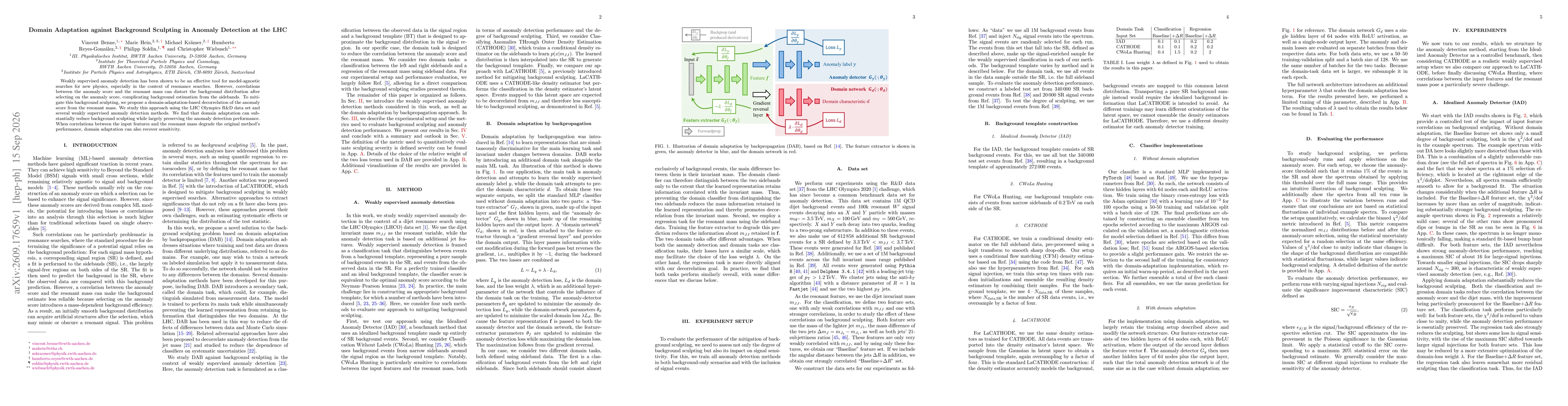 Thumbnail for Domain Adaptation against Background Sculpting in Anomaly Detection at the LHC