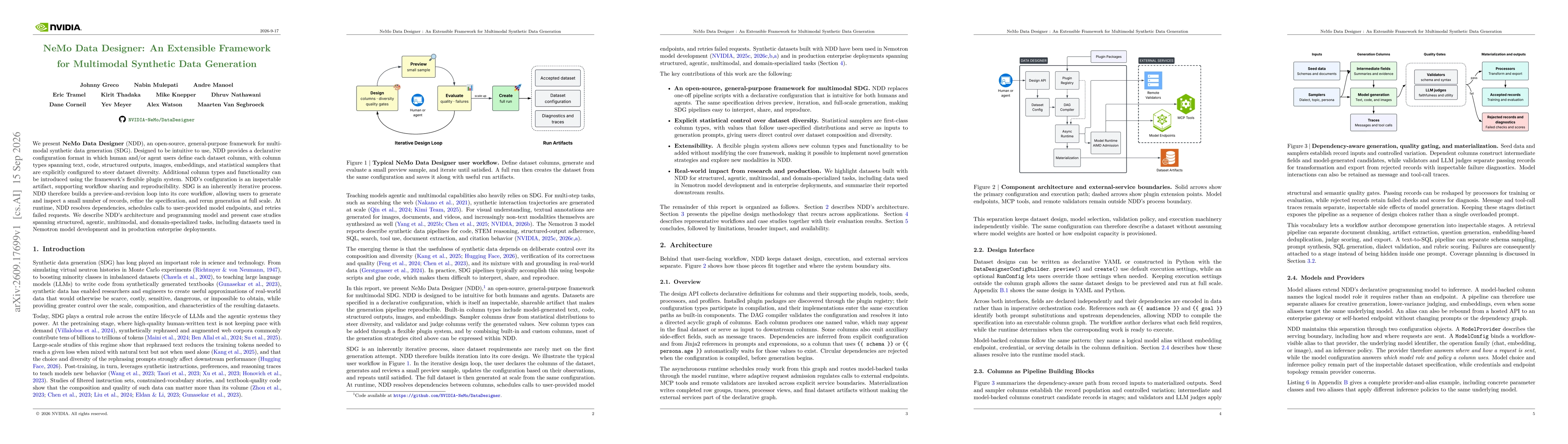 Thumbnail for NeMo Data Designer: An Extensible Framework for Multimodal Synthetic Data Generation