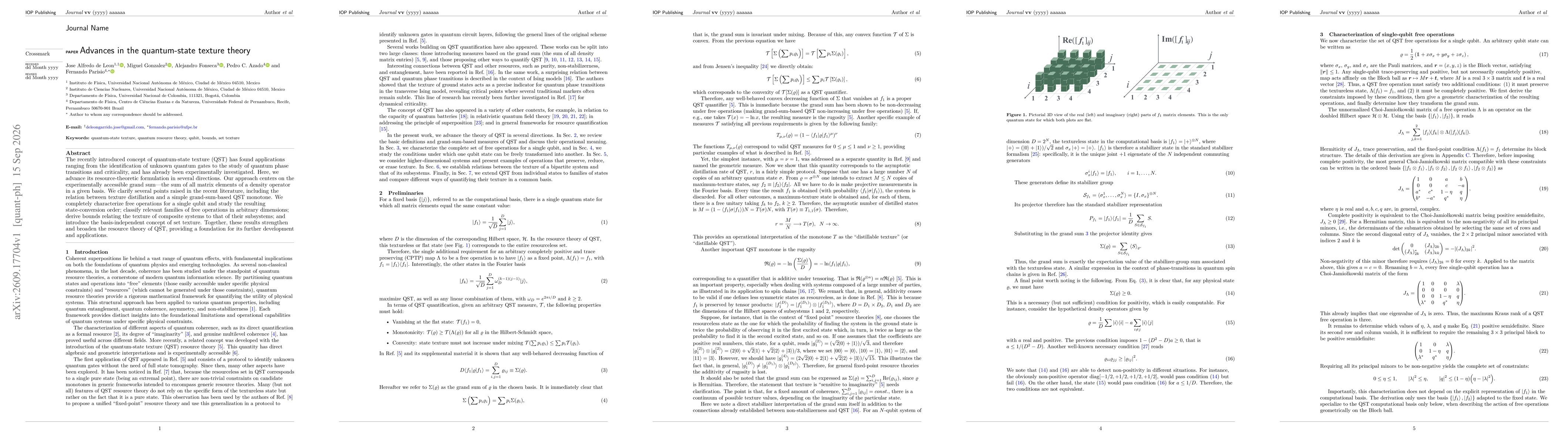 Thumbnail for Advances in the quantum-state texture theory