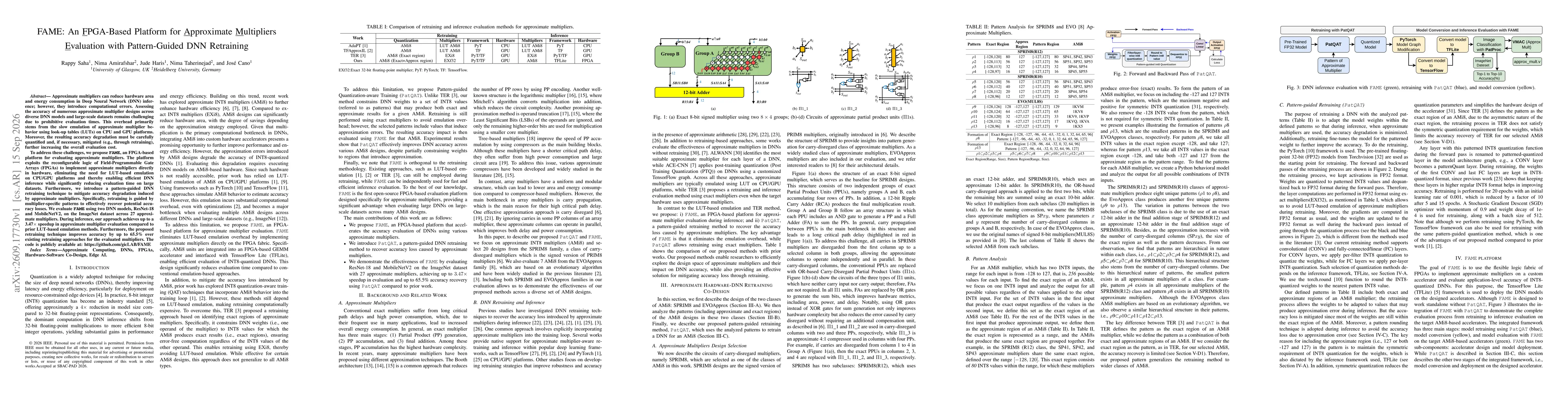 Thumbnail for FAME: An FPGA-Based Platform for Approximate Multipliers Evaluation with Pattern-Guided DNN Retraining