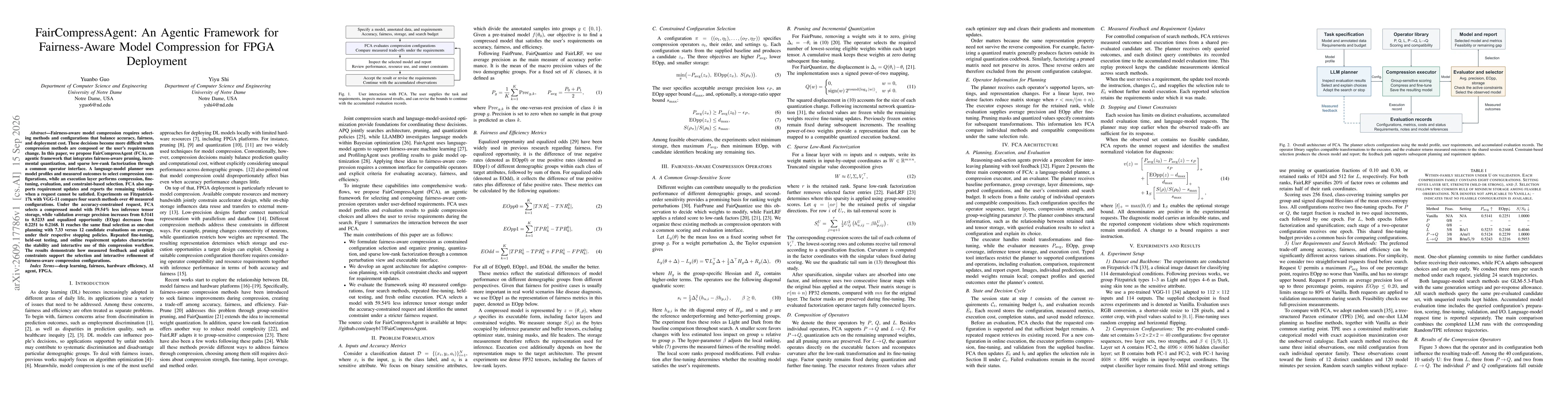 Thumbnail for FairCompressAgent: An Agentic Framework for Fairness-Aware Model Compression for FPGA Deployment