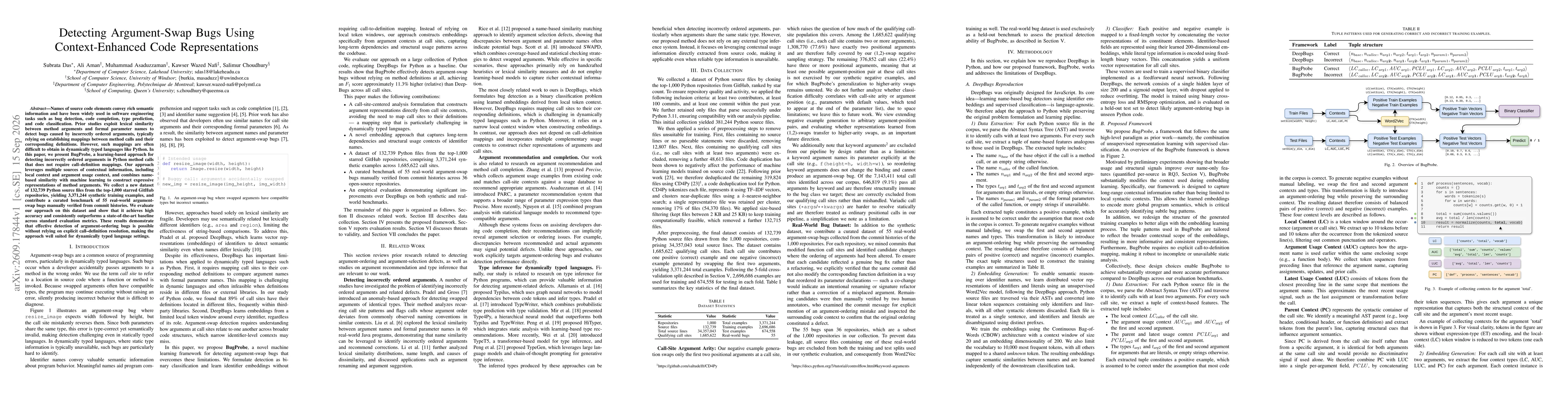 Thumbnail for Detecting Argument-Swap Bugs Using Context-Enhanced Code Representations