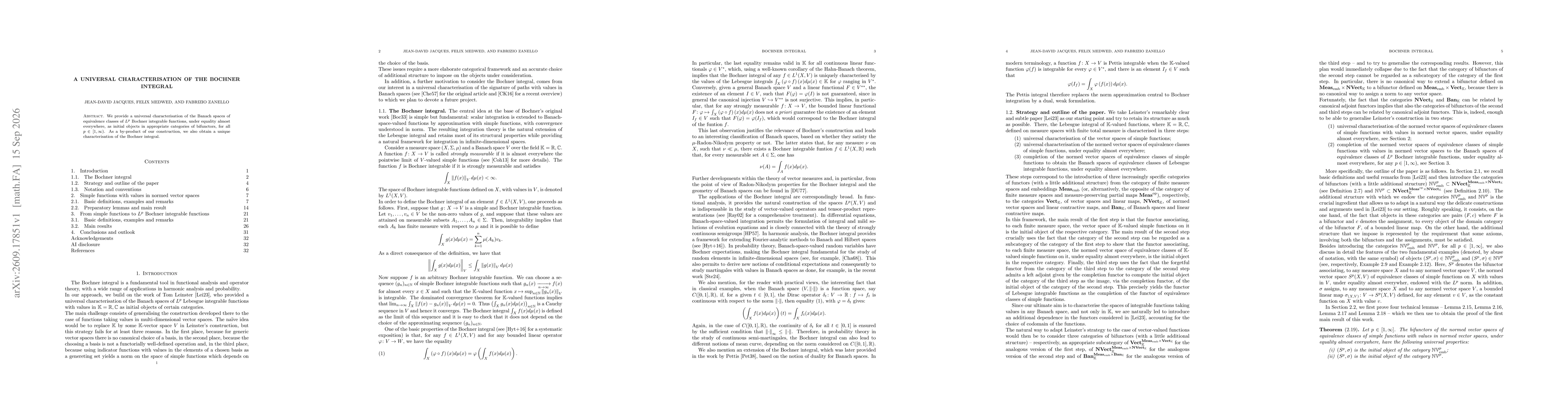 Thumbnail for A universal characterisation of the Bochner integral