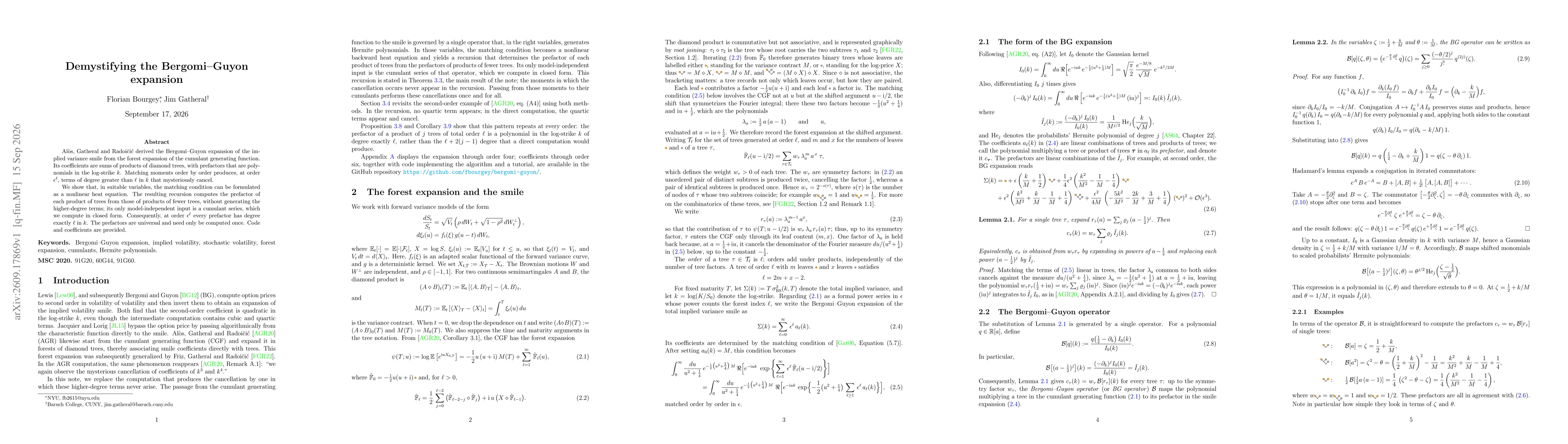 Thumbnail for Demystifying the Bergomi-Guyon expansion