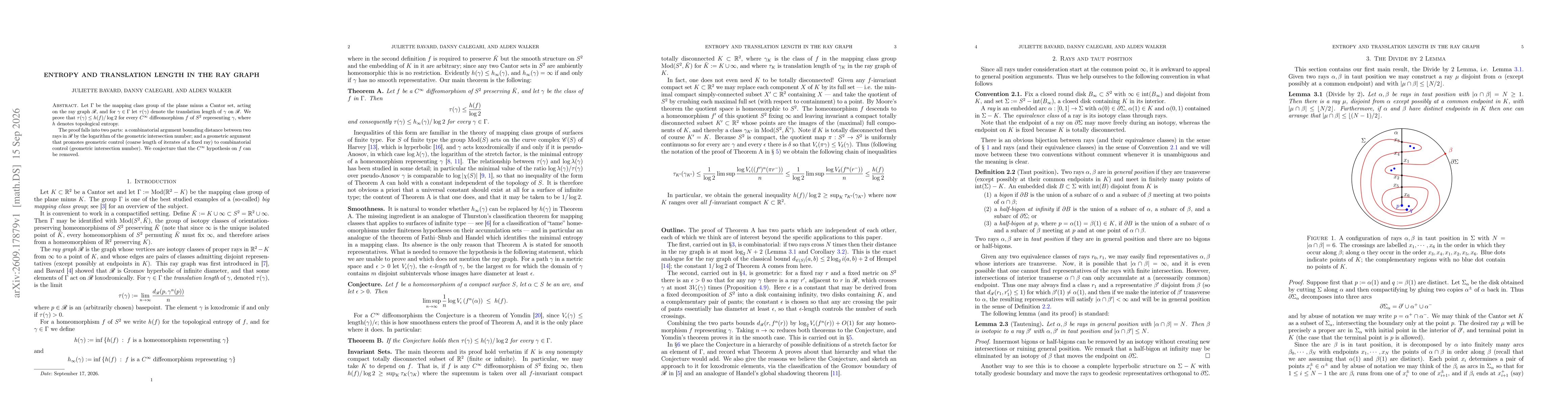 Thumbnail for Entropy and Translation Length in the Ray Graph