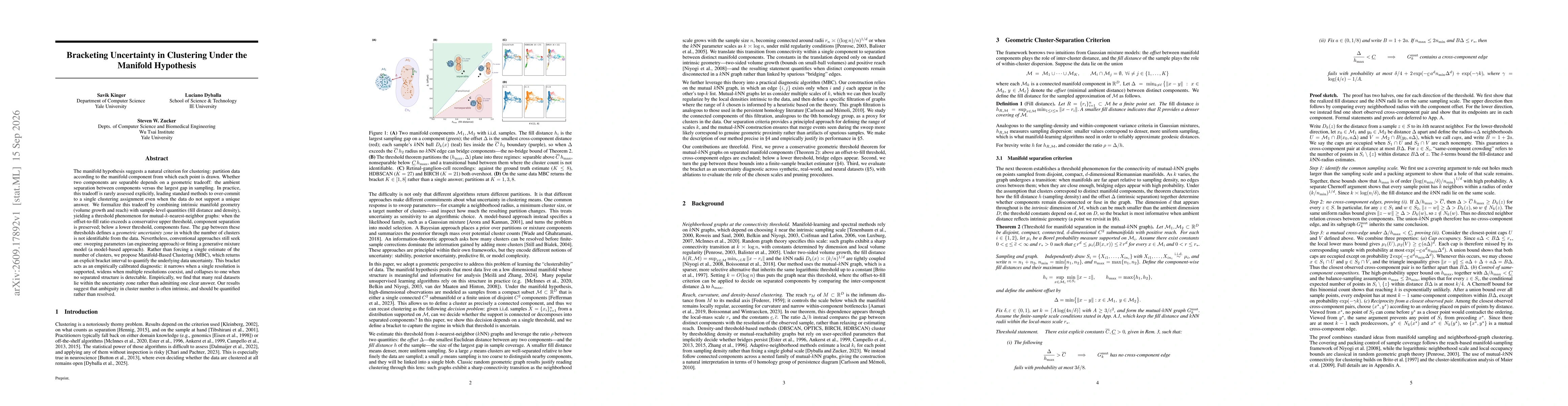 Thumbnail for Bracketing Uncertainty in Clustering Under the Manifold Hypothesis