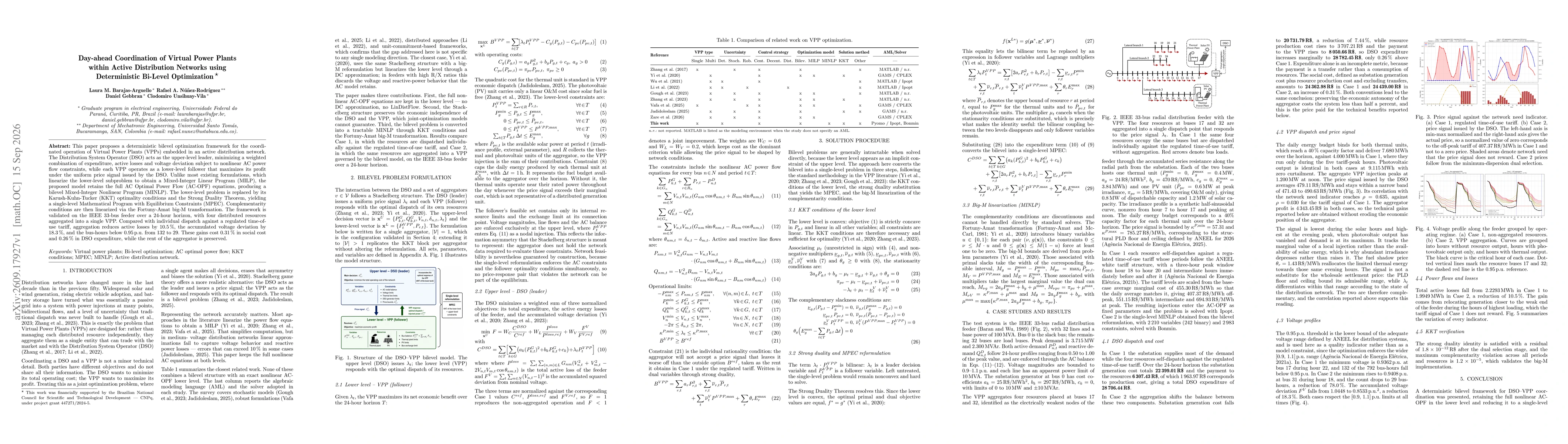Thumbnail for Day-ahead Coordination of Virtual Power Plants within Active Distribution Networks using Deterministic Bi-Level Optimization