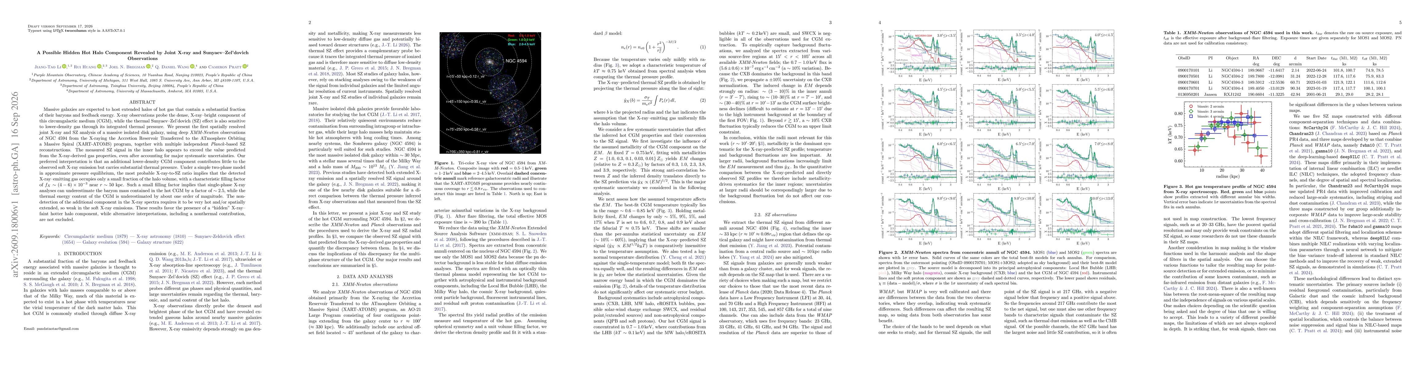 Thumbnail for A Possible Hidden Hot Halo Component Revealed by Joint X-ray and Sunyaev--Zel'dovich Observations