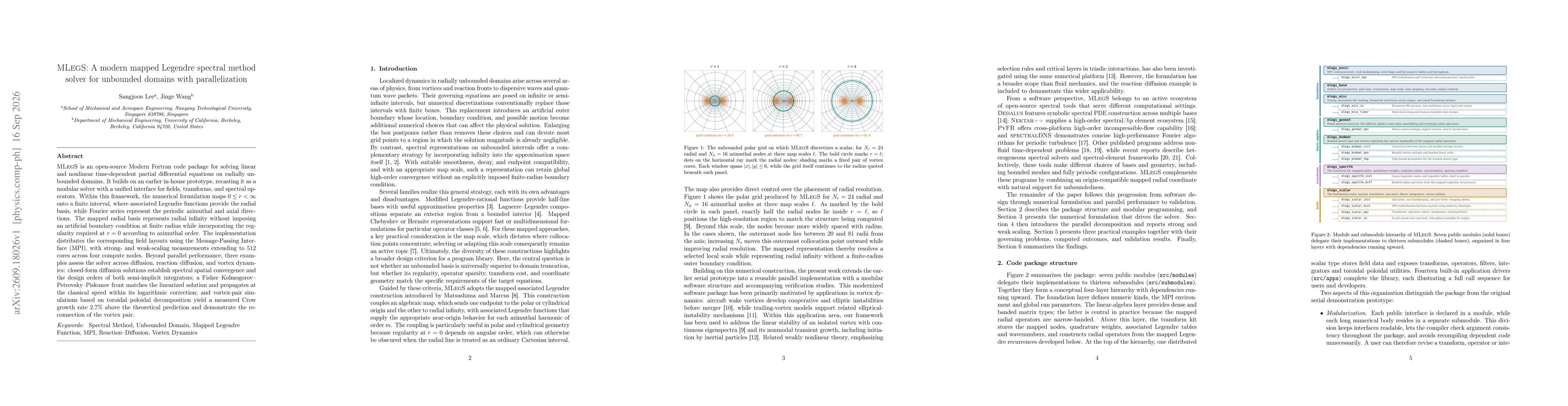 Thumbnail for MLegS: A modern mapped Legendre spectral method solver for unbounded domains with parallelization