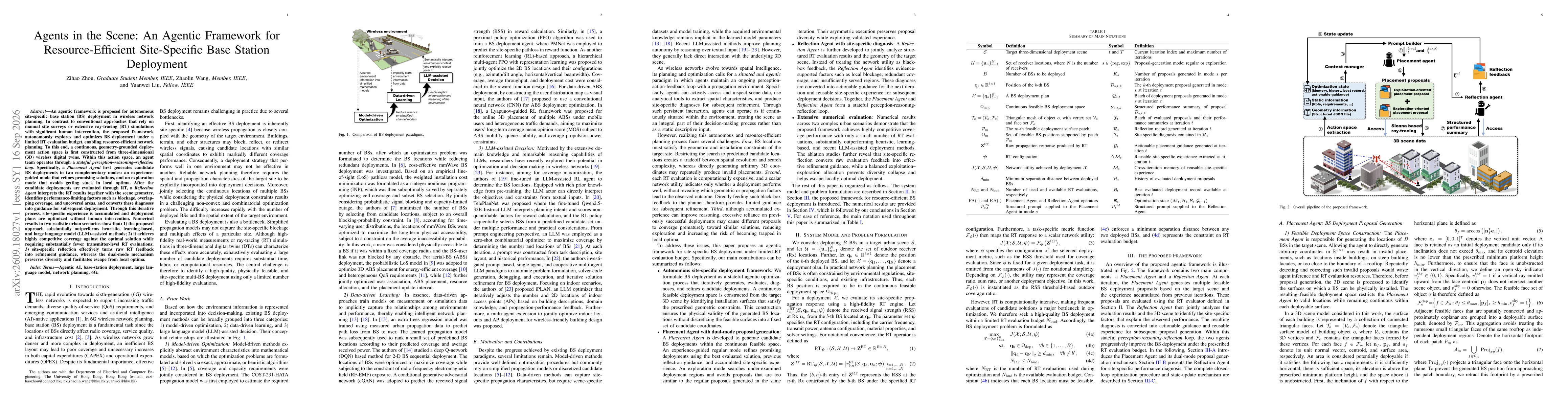 Thumbnail for Agents in the Scene: An Agentic Framework for Resource-Efficient Site-Specific Base Station Deployment