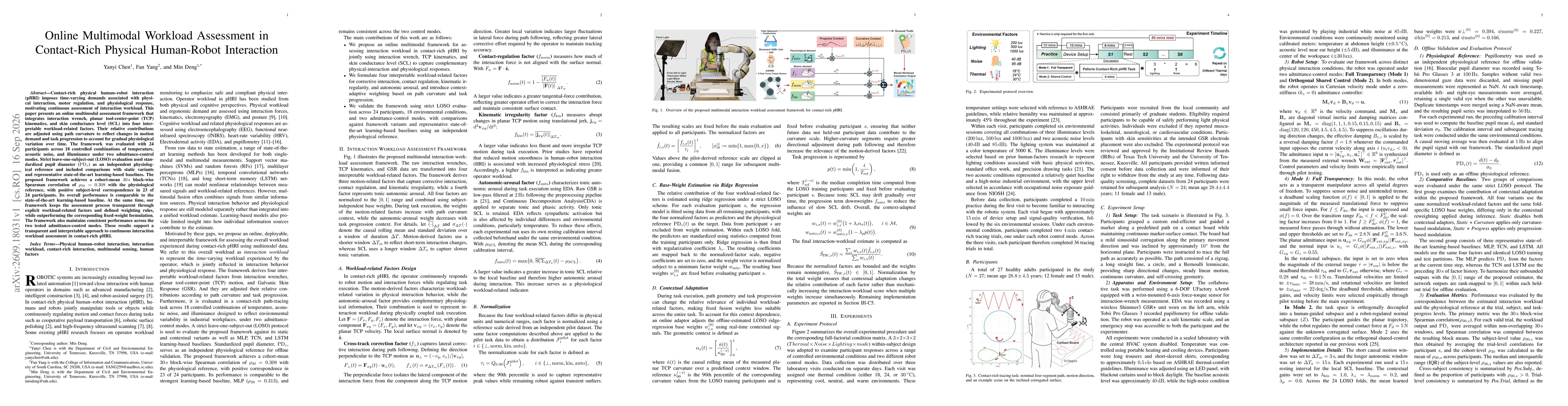 Thumbnail for Online Multimodal Workload Assessment in Contact-Rich Physical Human-Robot Interaction