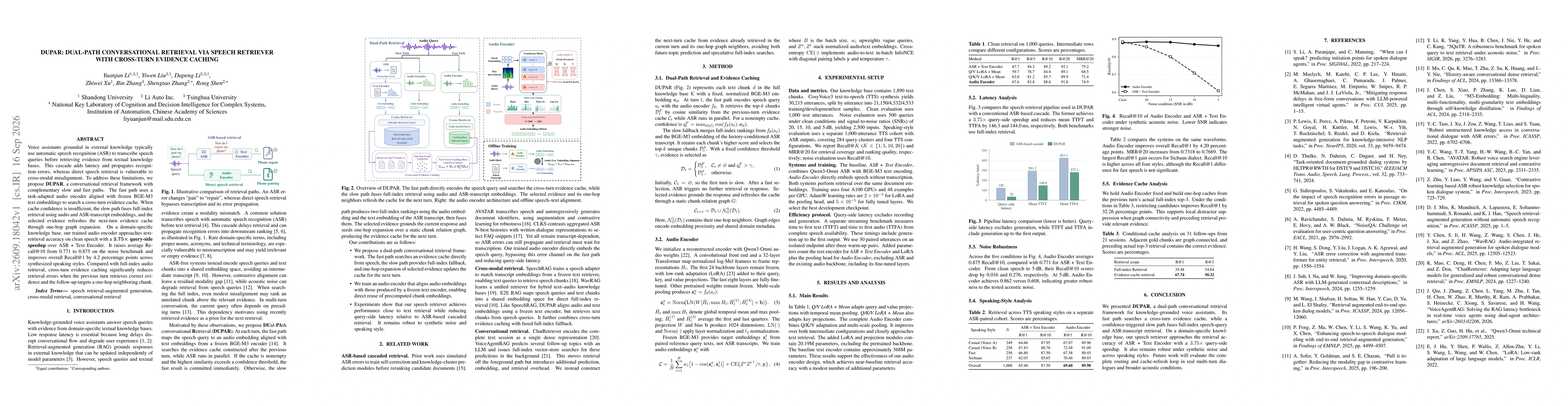 Thumbnail for DUPAR: Dual-Path Conversational Retrieval via Speech Retriever with Cross-Turn Evidence Caching