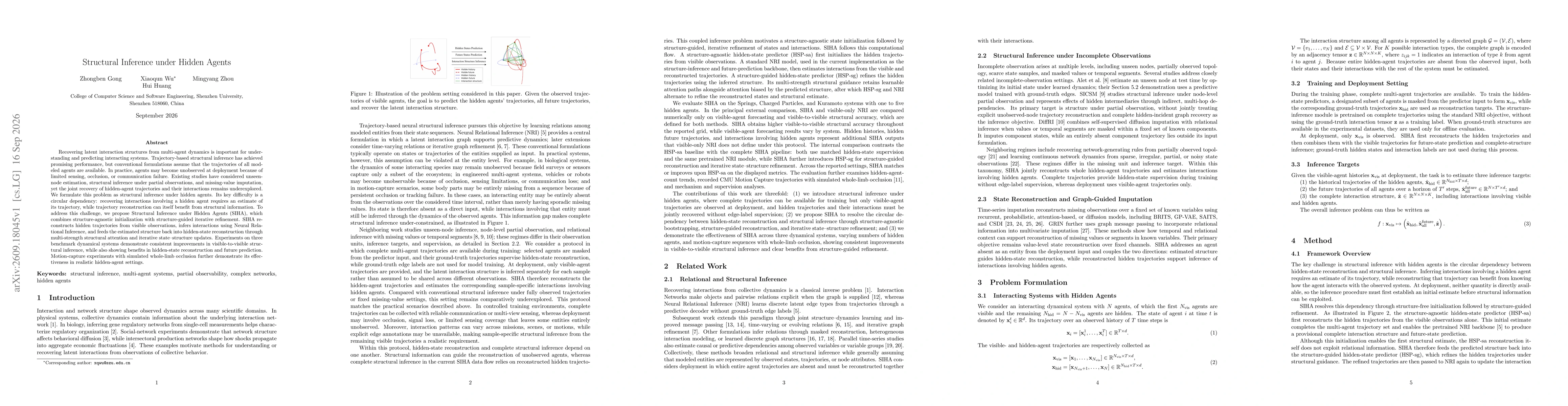 Thumbnail for Structural Inference under Hidden Agents