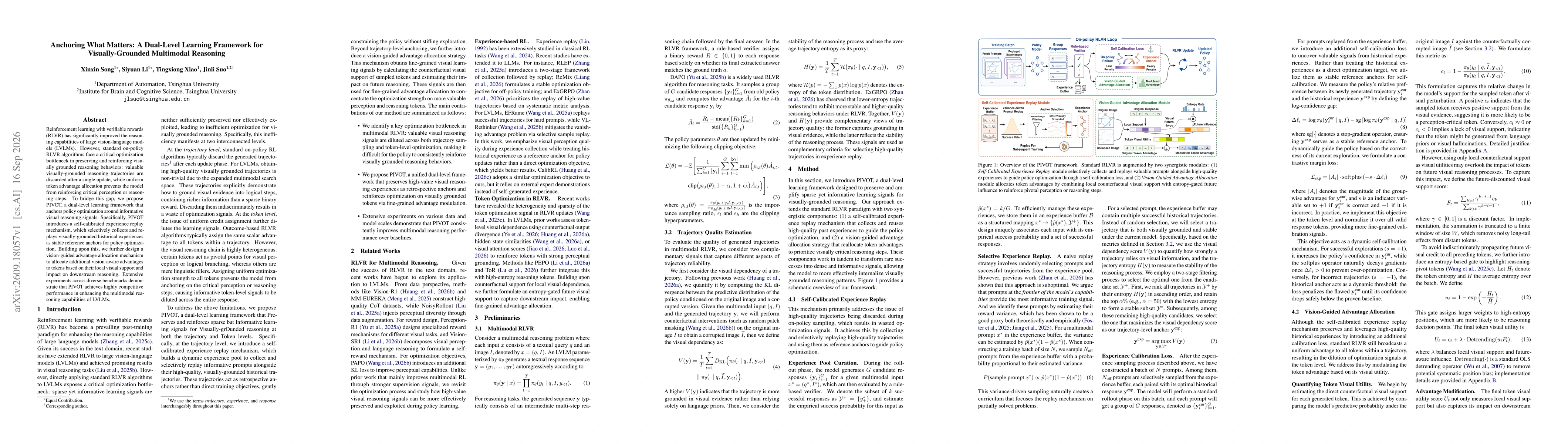 Thumbnail for Anchoring What Matters: A Dual-Level Learning Framework for Visually-Grounded Multimodal Reasoning