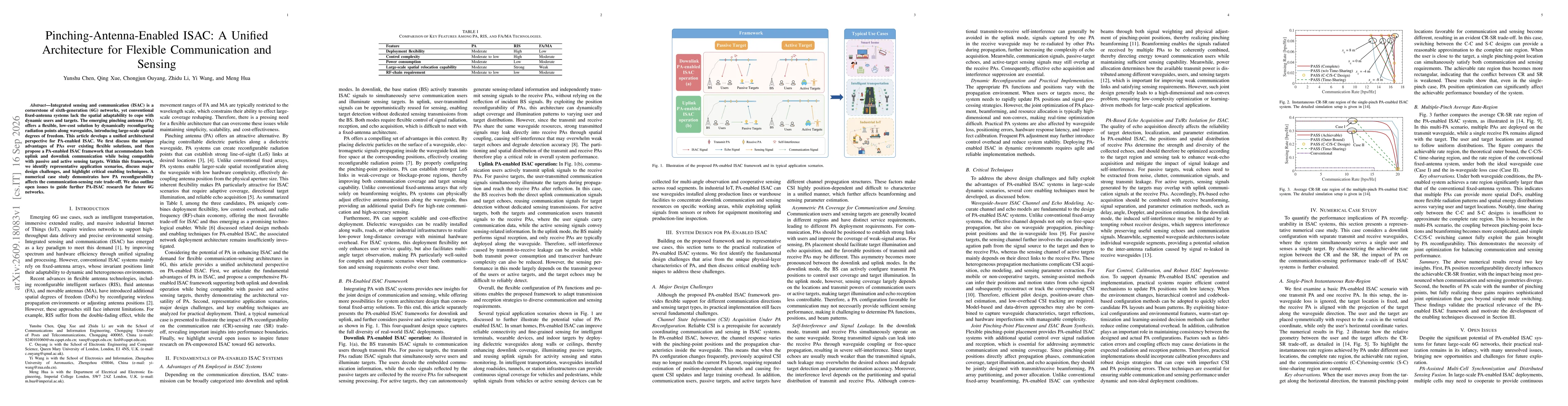 Thumbnail for Pinching-Antenna-Enabled ISAC: A Unified Architecture for Flexible Communication and Sensing