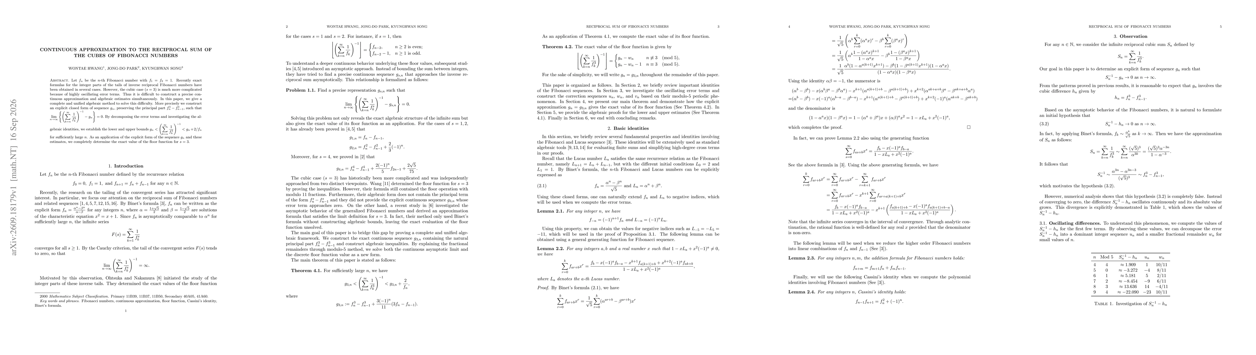 Thumbnail for Continuous approximation to the reciprocal sum of the cubes of Fibonacci numbers