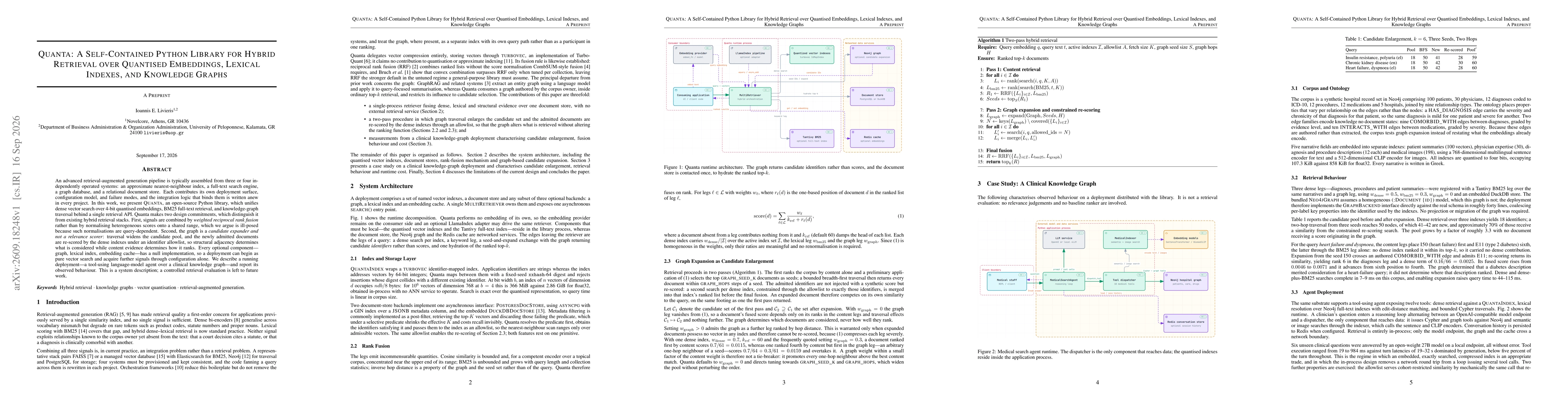 Thumbnail for Quanta: A Self-Contained Python Library for Hybrid Retrieval over Quantised Embeddings, Lexical Indexes, and Knowledge Graphs