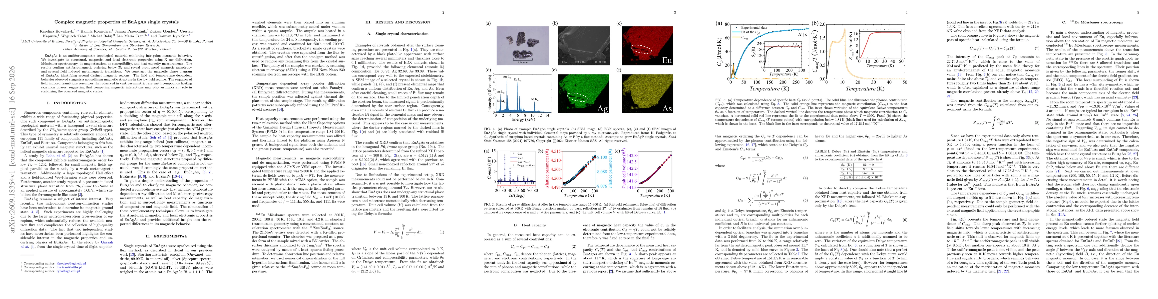 Thumbnail for Complex magnetic properties of EuAgAs single crystals